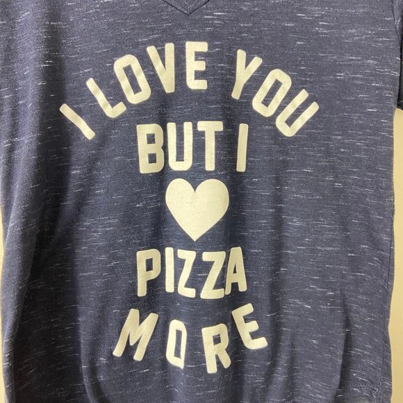 Fifth Sun Navy Blue V neck Tee Short Sleeve Medium - Picture 2 of 4